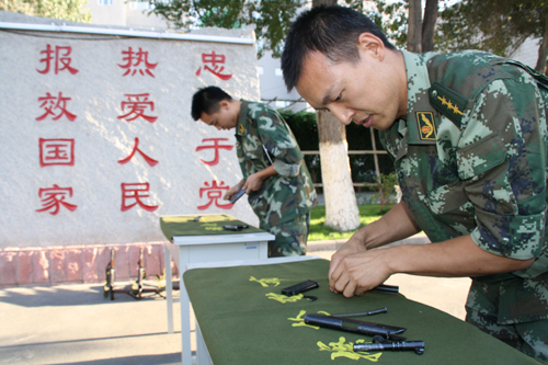 新疆公安邊防總隊后勤基地技能練兵謀打贏