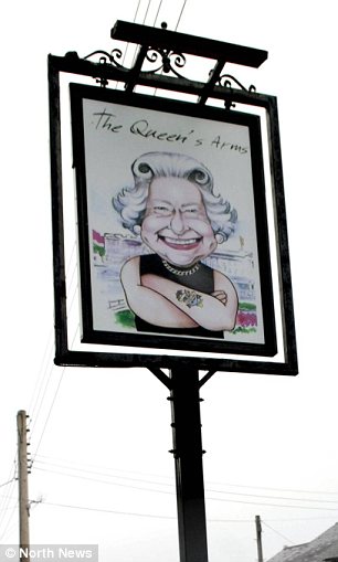 英旅館用女王搞笑畫做標(biāo)志引眾怒 當(dāng)局稱無法干涉