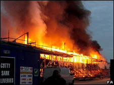 The Cutty Sark Burns 卡蒂薩克號(hào)失火