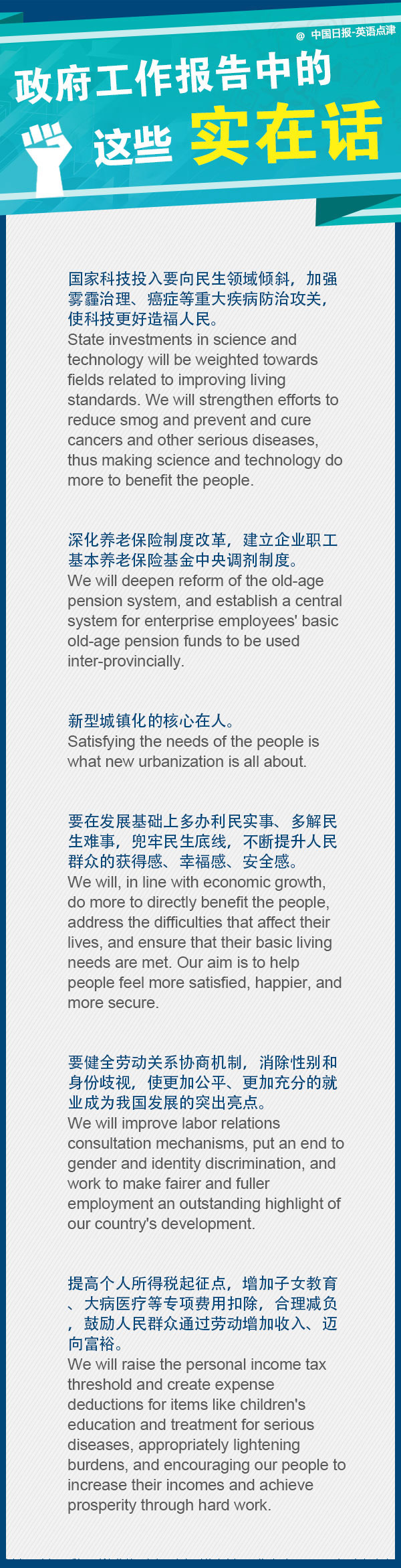 政府工作報(bào)告中的這些“實(shí)在話”