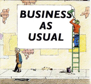 Business as usual 恢復(fù)正常