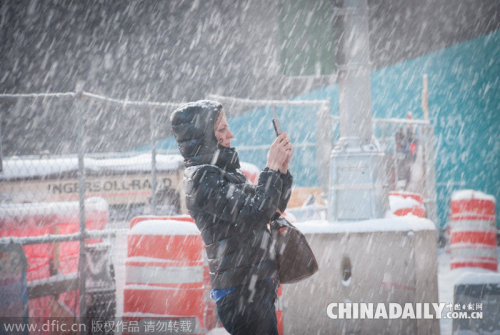 美國紐約遭遇史上最強暴風(fēng)雪