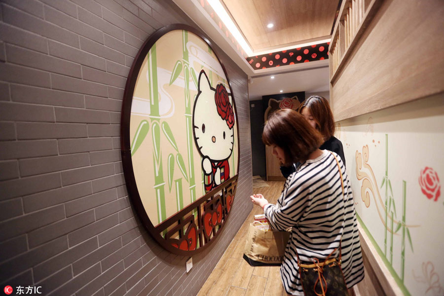 萌萌噠：大陸首家Hello Kitty火鍋店上海開(kāi)業(yè)（組圖）
