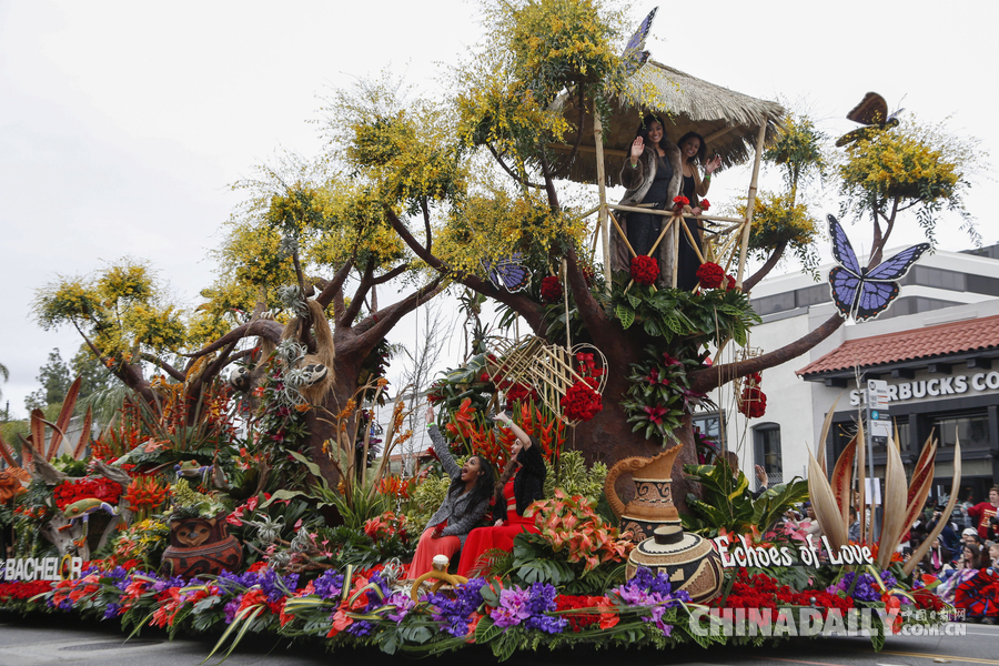 “孫悟空”、“小王子”花車亮相美國玫瑰花車大游行（組圖）