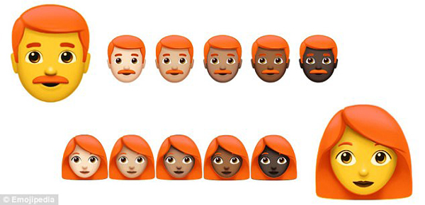 Emoji又出新表情了！光頭和紅發(fā)人士也將擁有專屬表情
