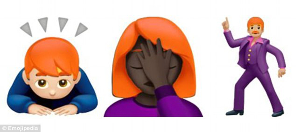 Emoji又出新表情了！光頭和紅發(fā)人士也將擁有專屬表情