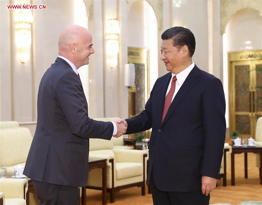 習(xí)近平會(huì)見國(guó)際足聯(lián)主席 談足球運(yùn)動(dòng)的真諦