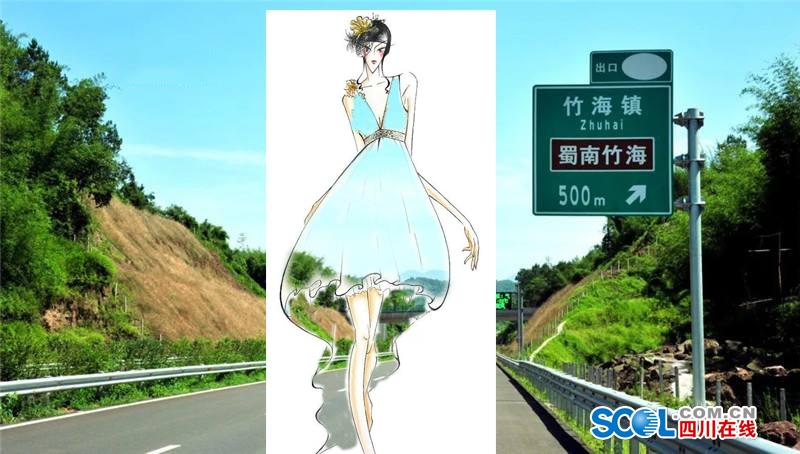 把高速公路做成衣服穿上身 美不美？（組圖）