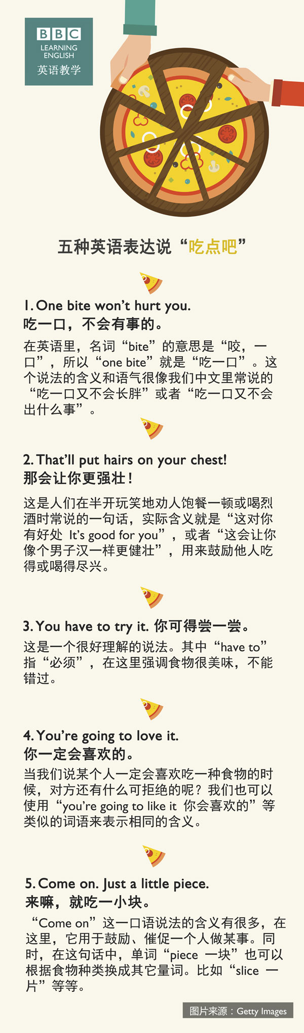 五種英語(yǔ)表達(dá)說(shuō)“吃點(diǎn)吧”
