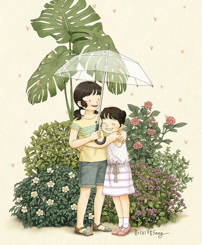 有親姐妹是什么感覺？讓插畫師來告訴你（組圖）