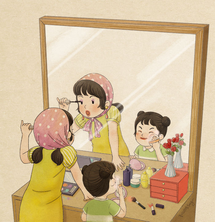 有親姐妹是什么感覺？讓插畫師來告訴你（組圖）