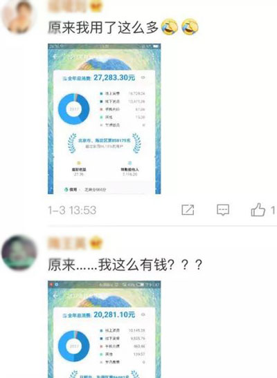 支付寶年度賬單挖了個(gè)大坑，你也不慎掉進(jìn)去了嗎？