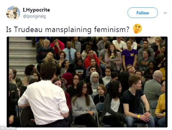 到底用mankind還是peoplekind？ 加拿大總理也開始“咬文嚼字”