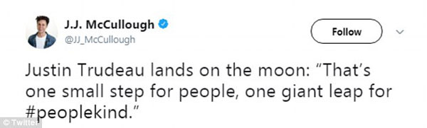 到底用mankind還是peoplekind？ 加拿大總理也開始“咬文嚼字”