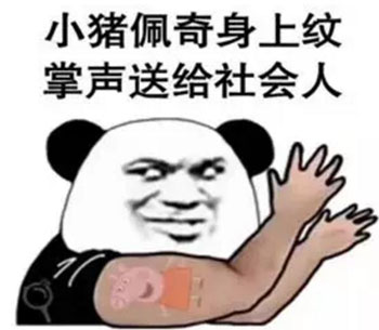 “小豬佩奇身上紋，掌聲送給社會人”這只粉紅豬憑啥火了？