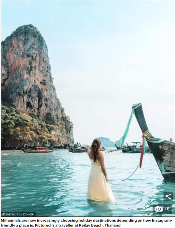 無拍照不假期！千禧一代熱衷“朋友圈旅游”