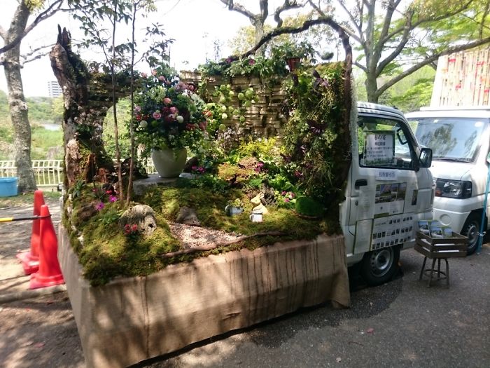 輪子上的風(fēng)景：卡車上的“后花園” 哪一個(gè)最美？（組圖）